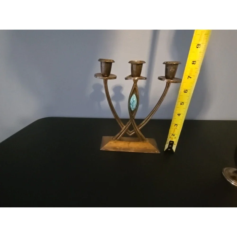 Vintage Dayagi Israel 9905 Brass Candle Holder